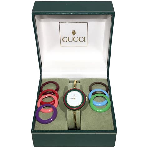 black gucci digital watch replica|gucci vintage watch interchangeable.